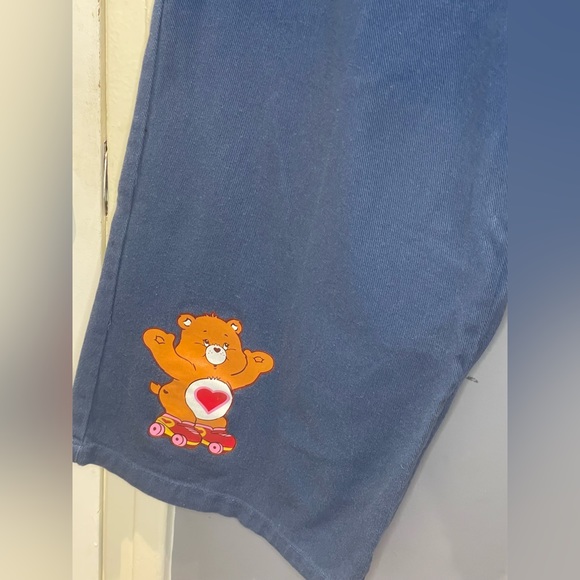 Care Bears Denim jeans with Cartoon Print Wide Leg Pants - Picture 5 of 9